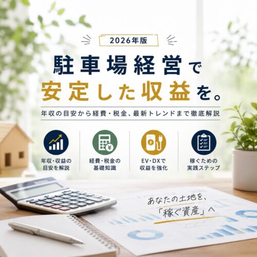 駐車場経営の年収はいくら？収益を最大化して「稼ぐ資産」に変える最新戦略