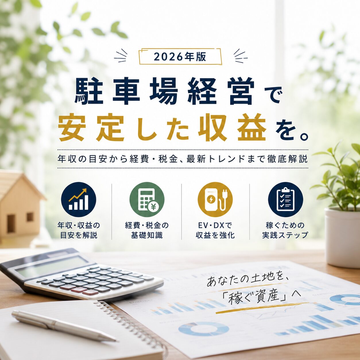 駐車場経営の年収はいくら?収益を最大化して「稼ぐ資産」に変える最新戦略 駐車場経営の年収はいくら?収益を最大化して「稼ぐ資産」に変える最新戦略